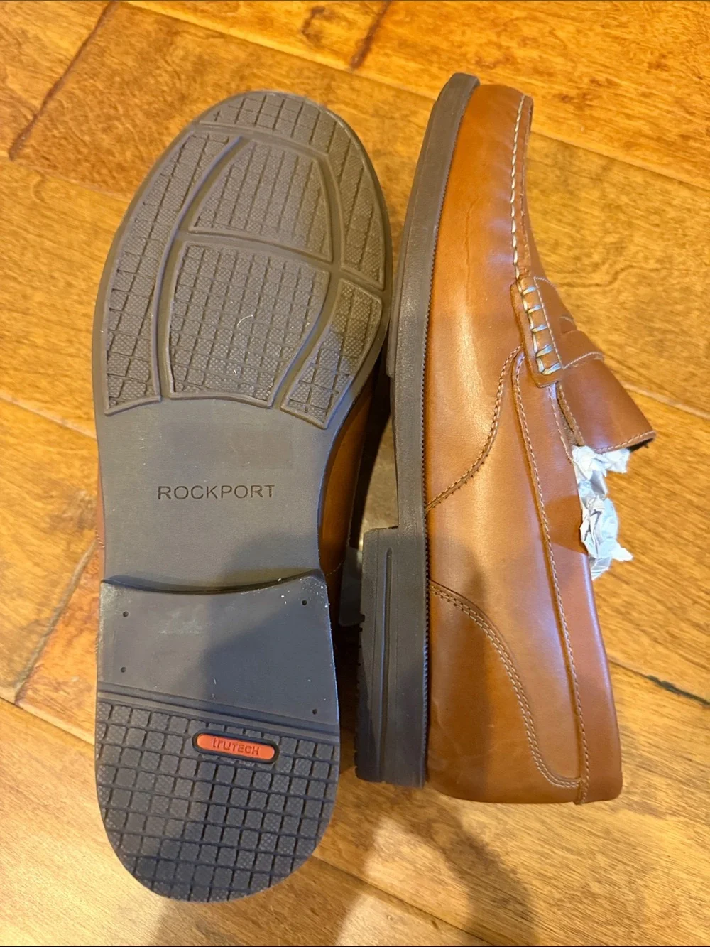 Rockport Men's Tan Leather Penny Loafers